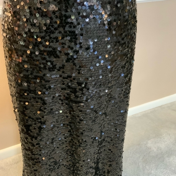 Calvin Klein Sequin Maxi Skirt Size 10 -Like NEW - Picture 7 of 14